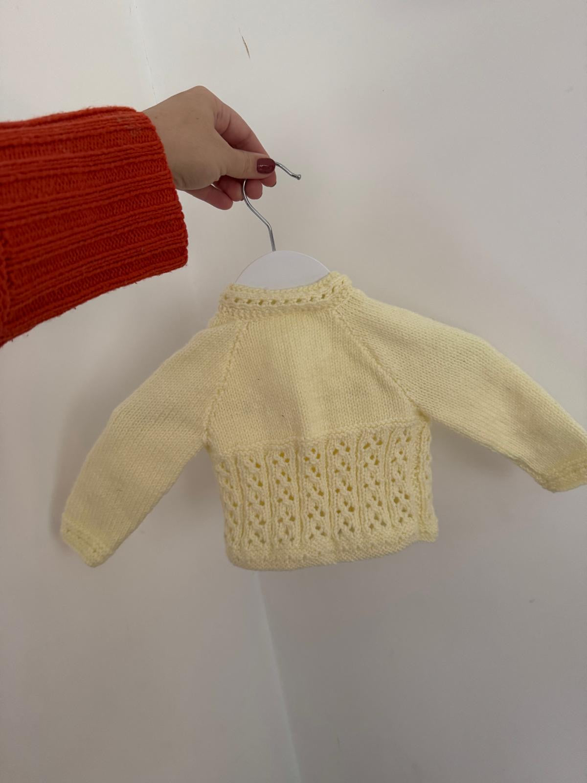 Newborn months lemon Cardigan