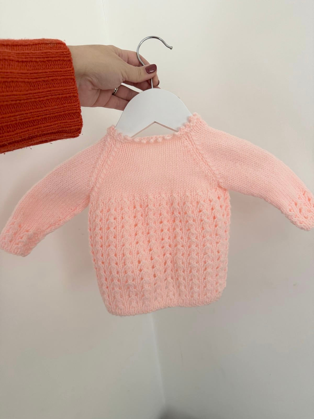 0-3 months pinky peach Cardigan