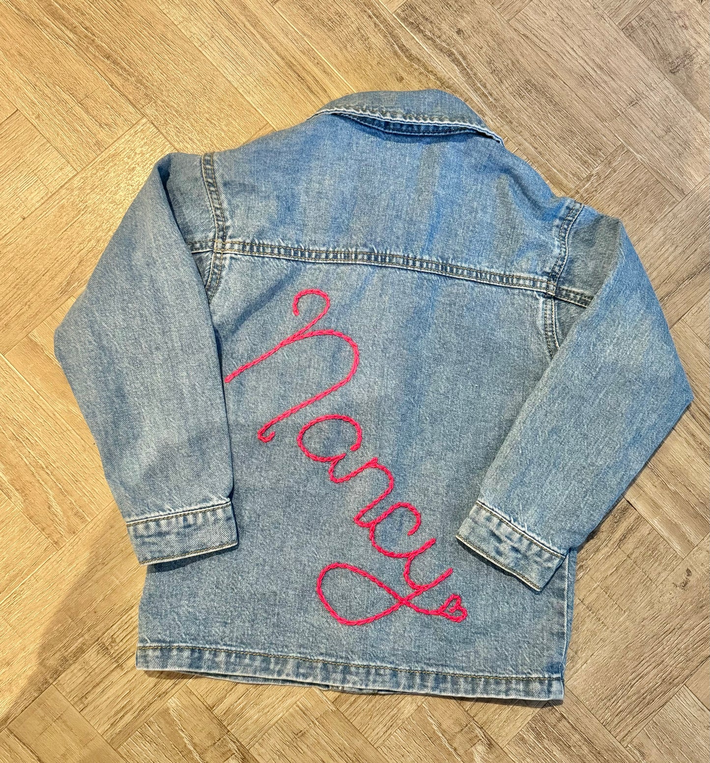 ‘Nancy’ embroidered TU denim jacket 6-7years