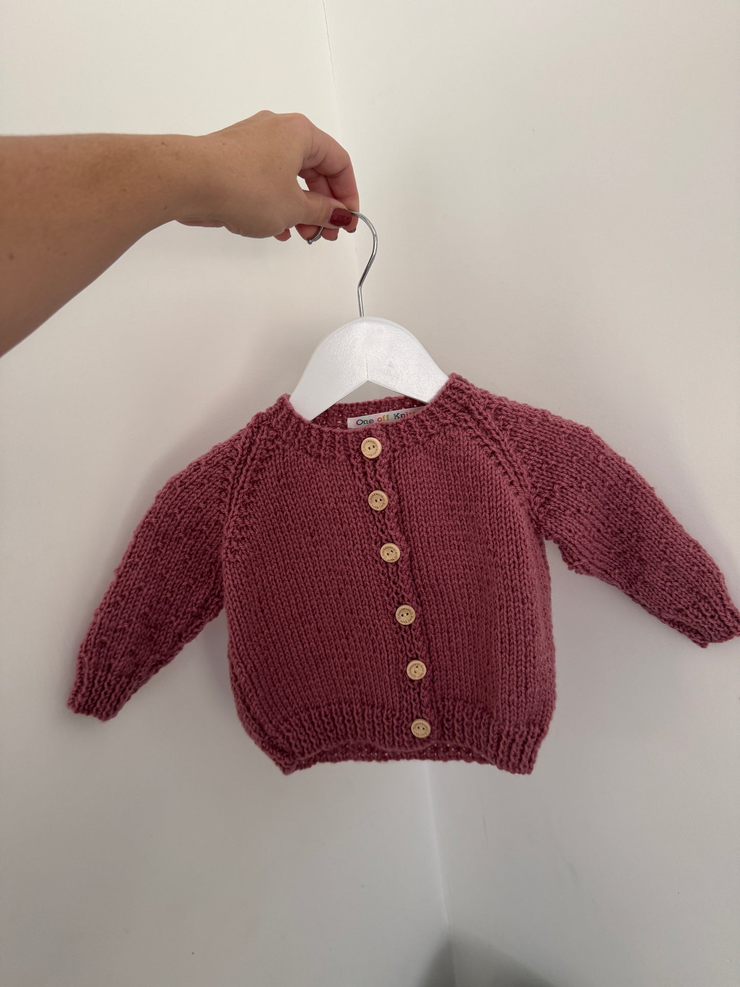 6-9 months cinder rose cardigan