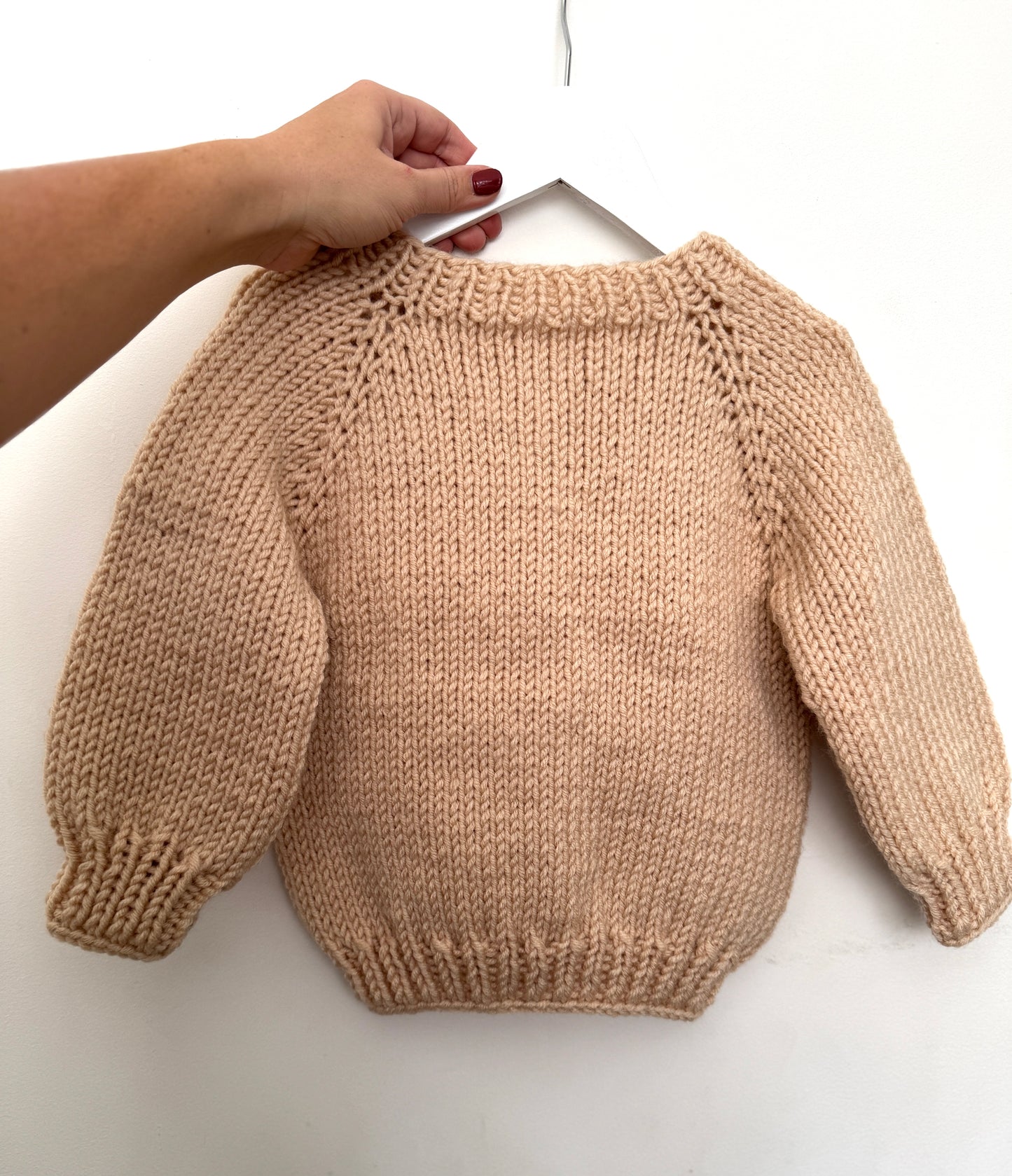 3-4 years chunky mushroom cardigan