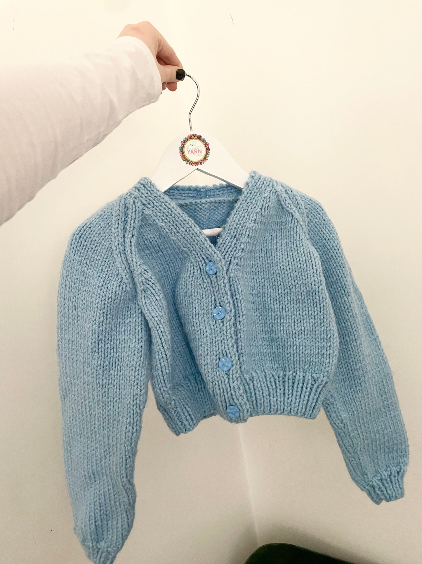 4-5 years cloud blue crop Cardigan