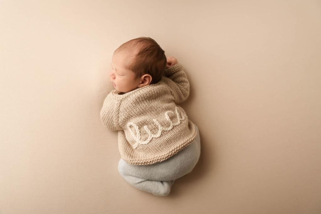 Knitted to order personalised cardigan/jumper