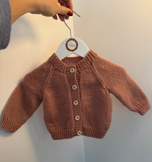 3-6 months clay Cardigan