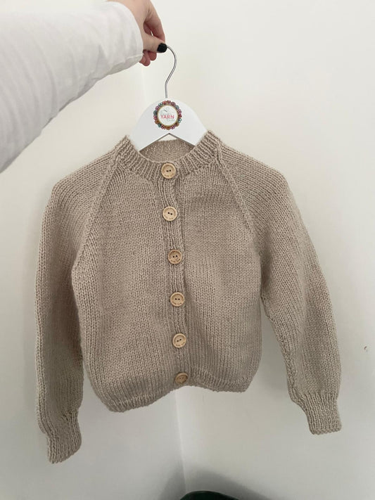 1-2 years parchment cardigan