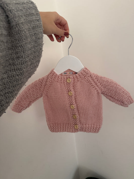 0-3 months wild orchid Cardigan