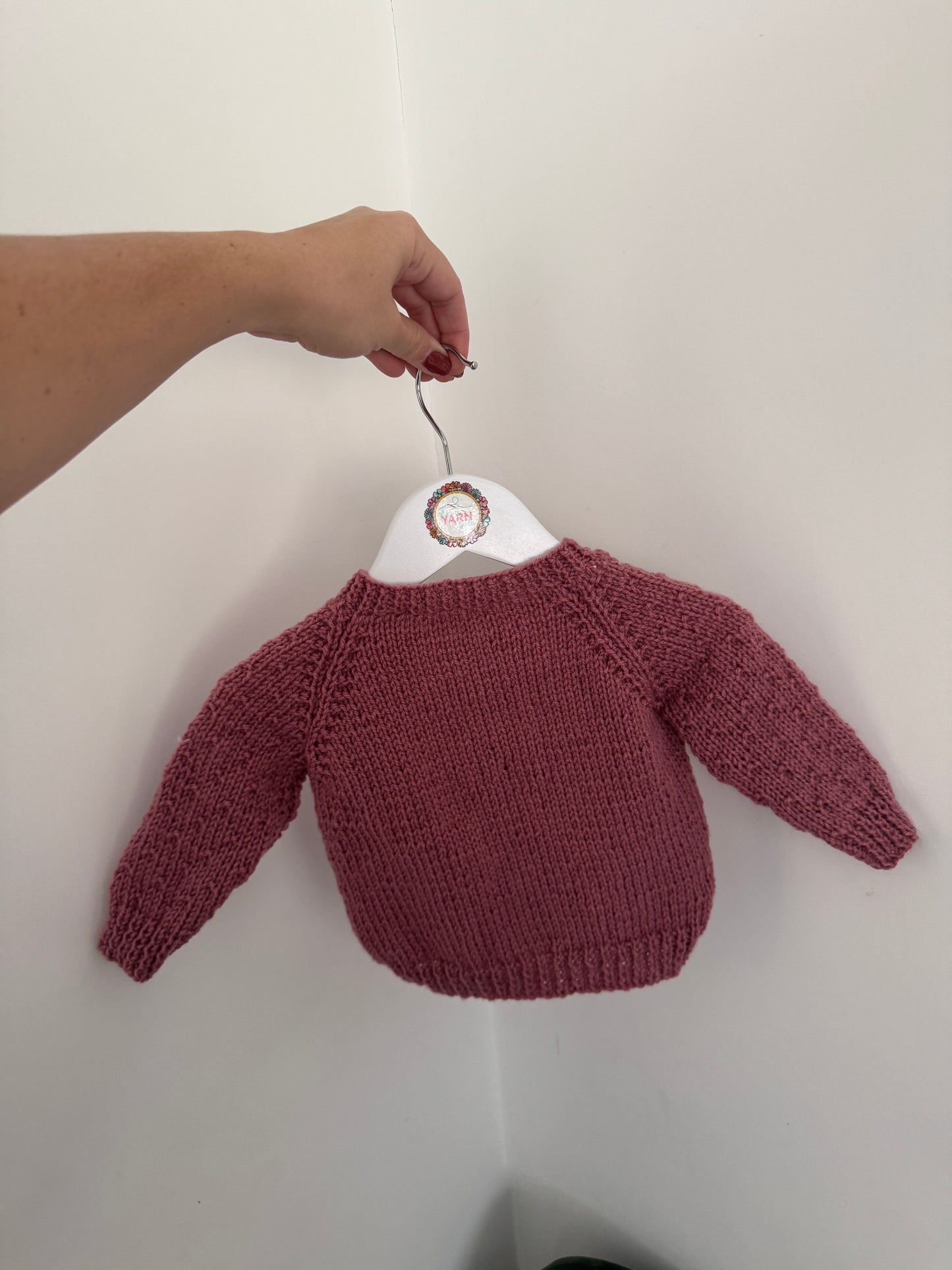 6-9 months cinder rose cardigan