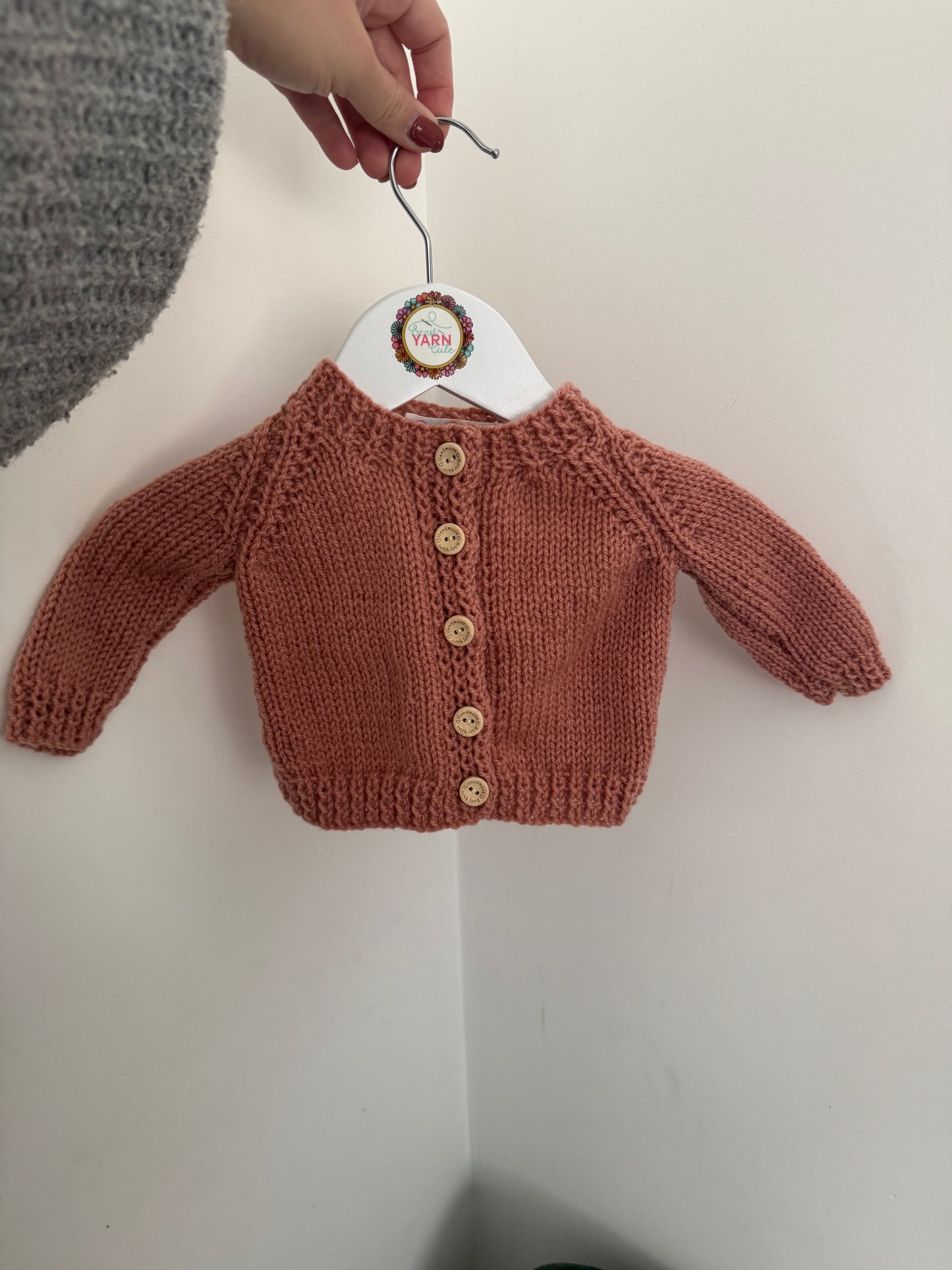 0-3 months clay Cardigan