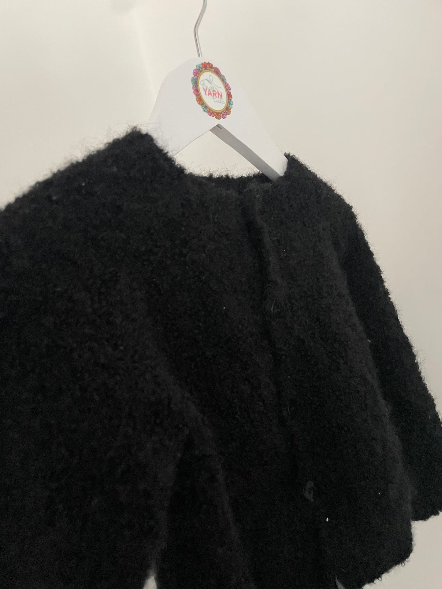 2-3 years Black Boucle Cardigan