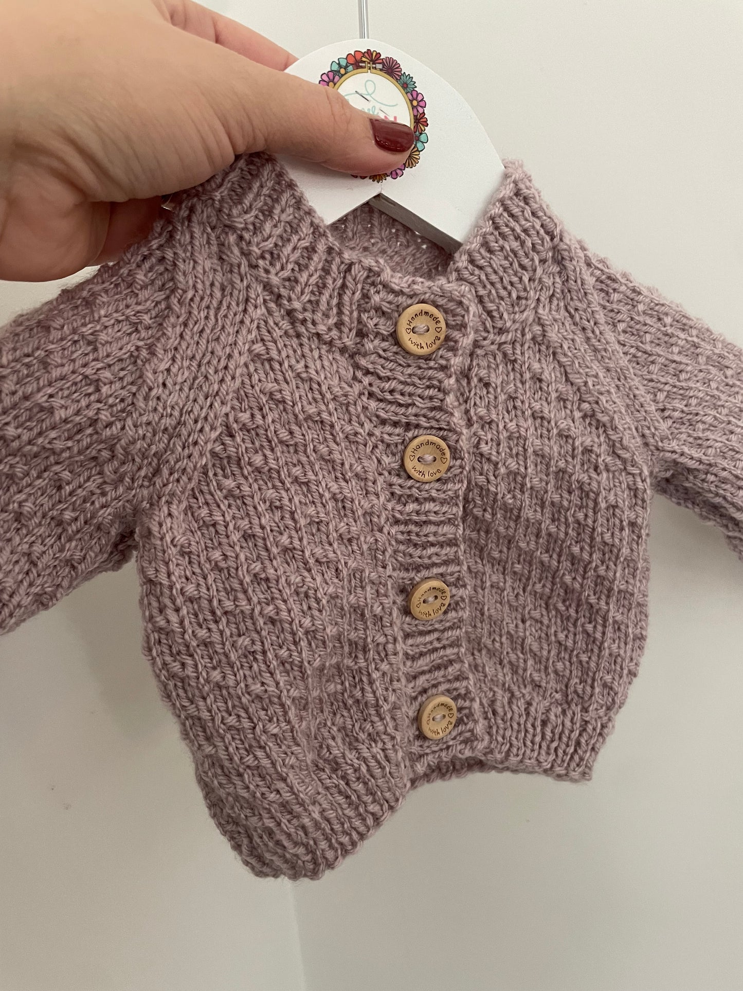 0-3 months mushroom Cardigan