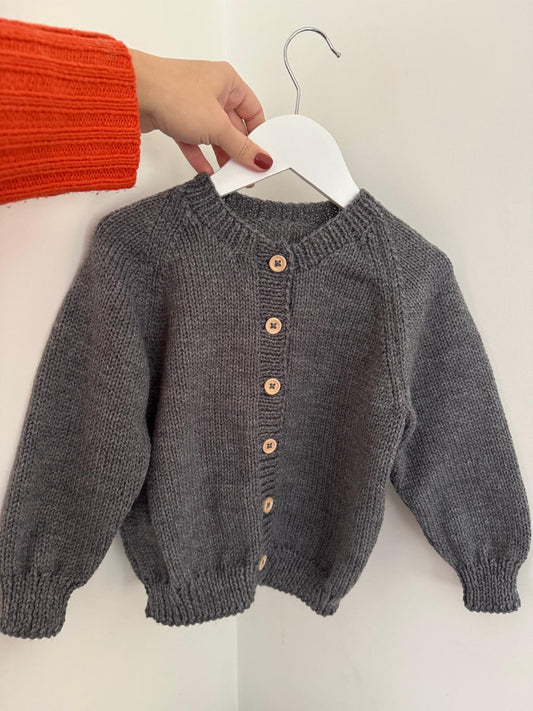 2-4 Years graphite Cardigan