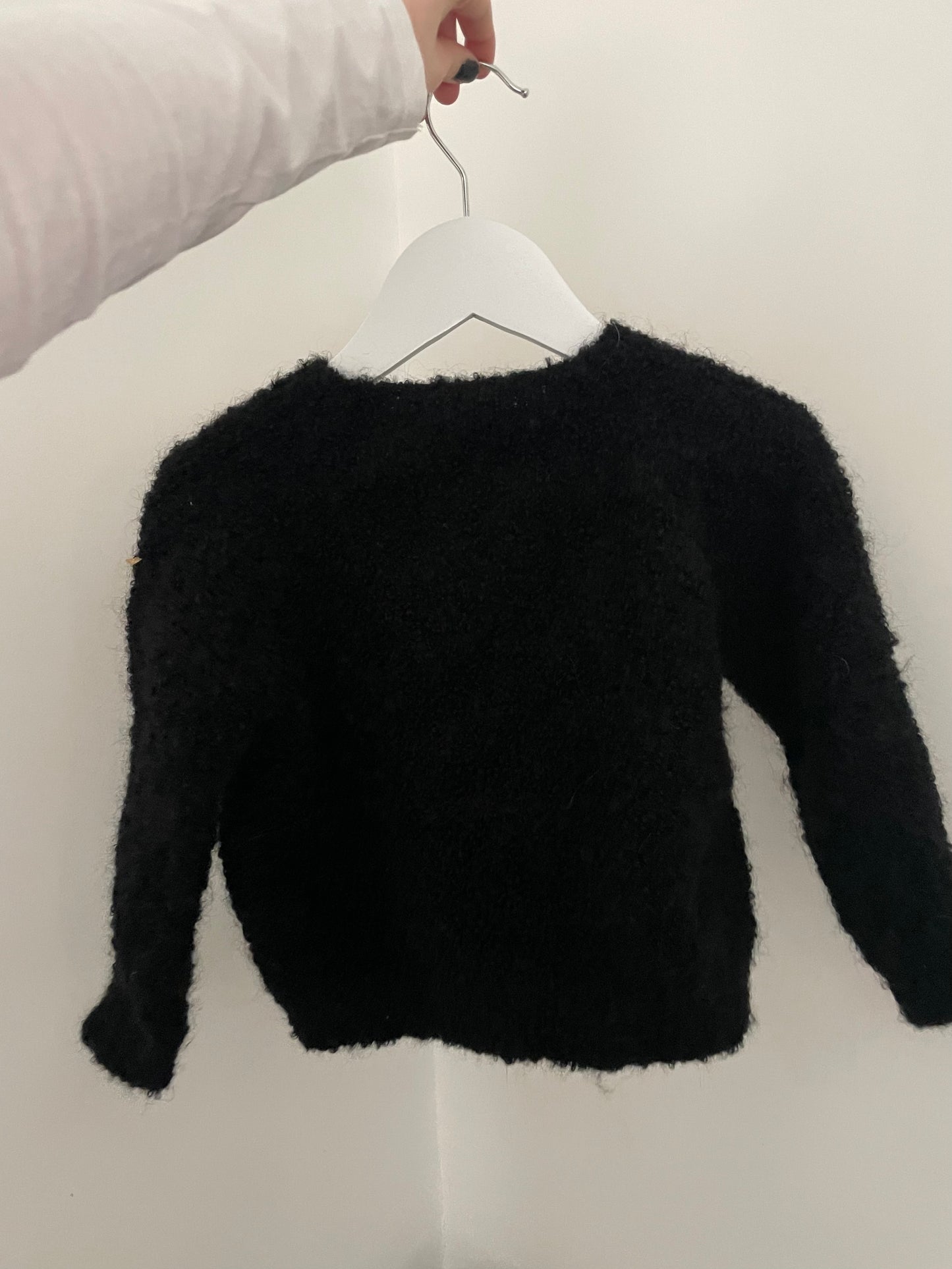 2-3 years Black Boucle Cardigan