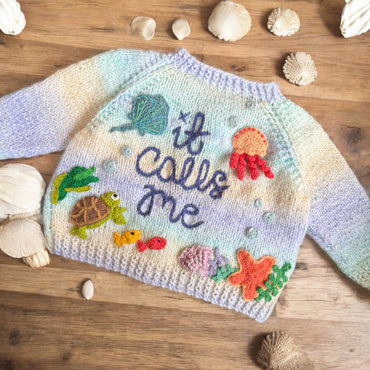 Custom crochet appliqué design