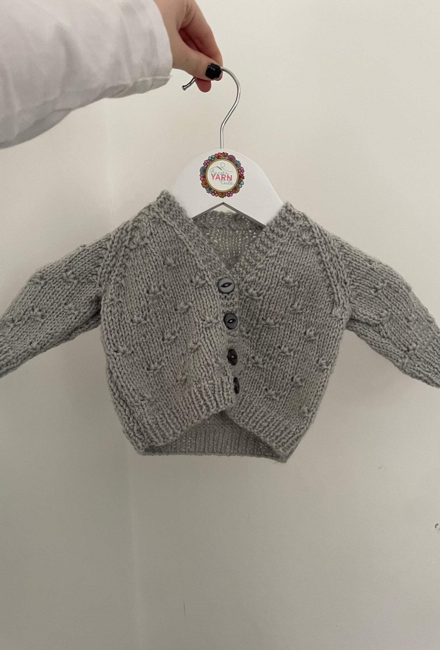 0-1m grey cardigan