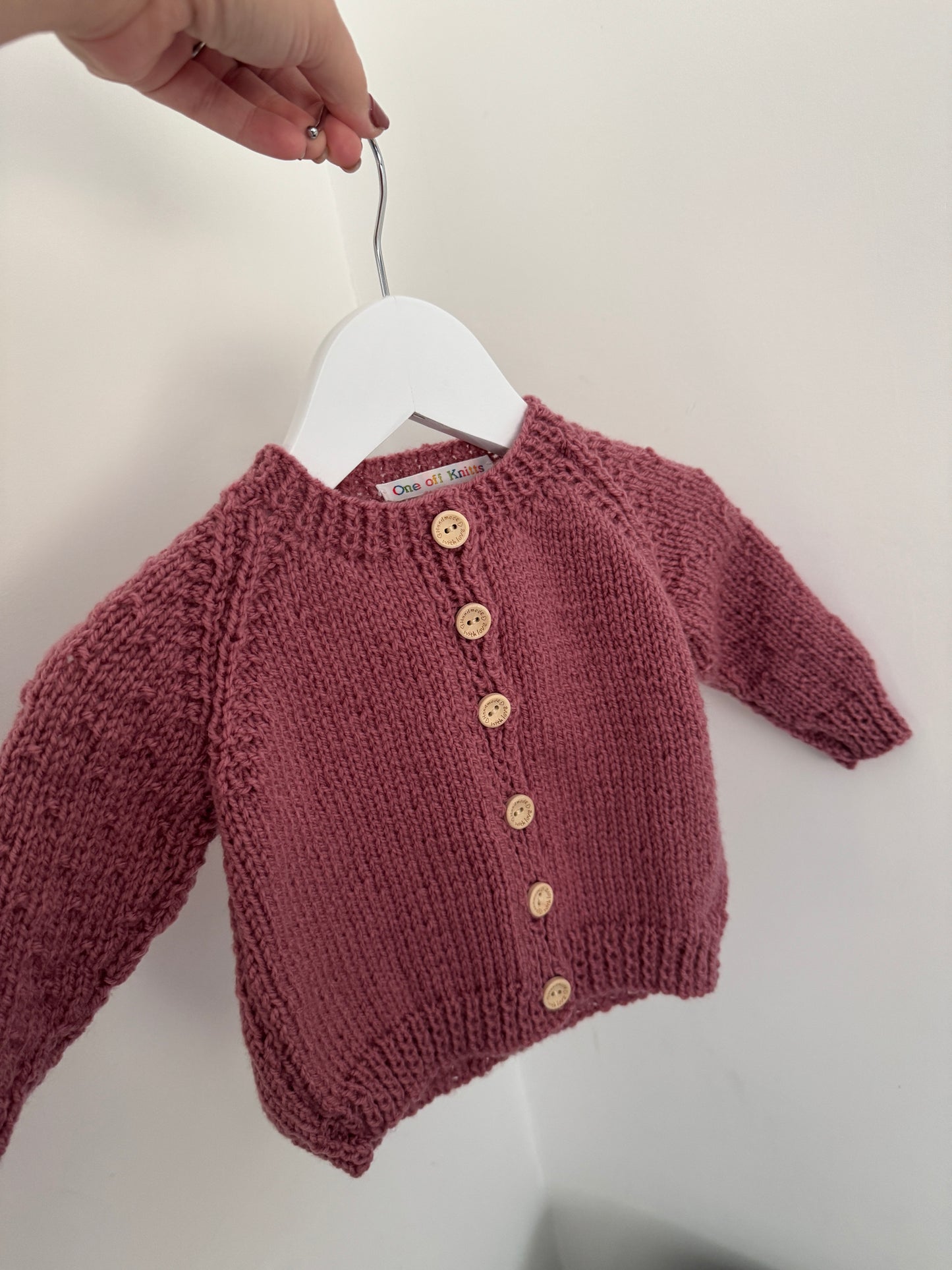 6-9 months cinder rose cardigan