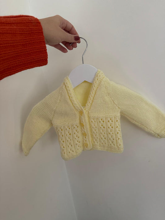 Newborn months lemon Cardigan