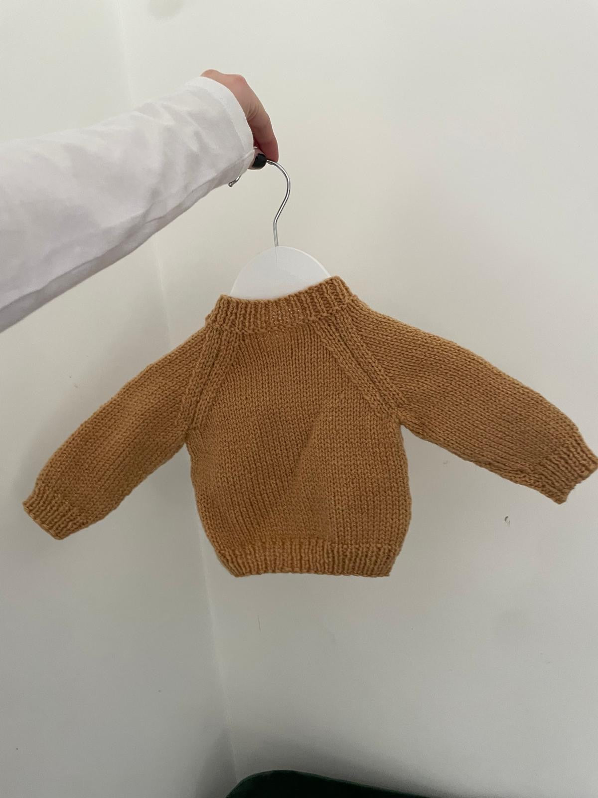 0-3 months camel cardigan