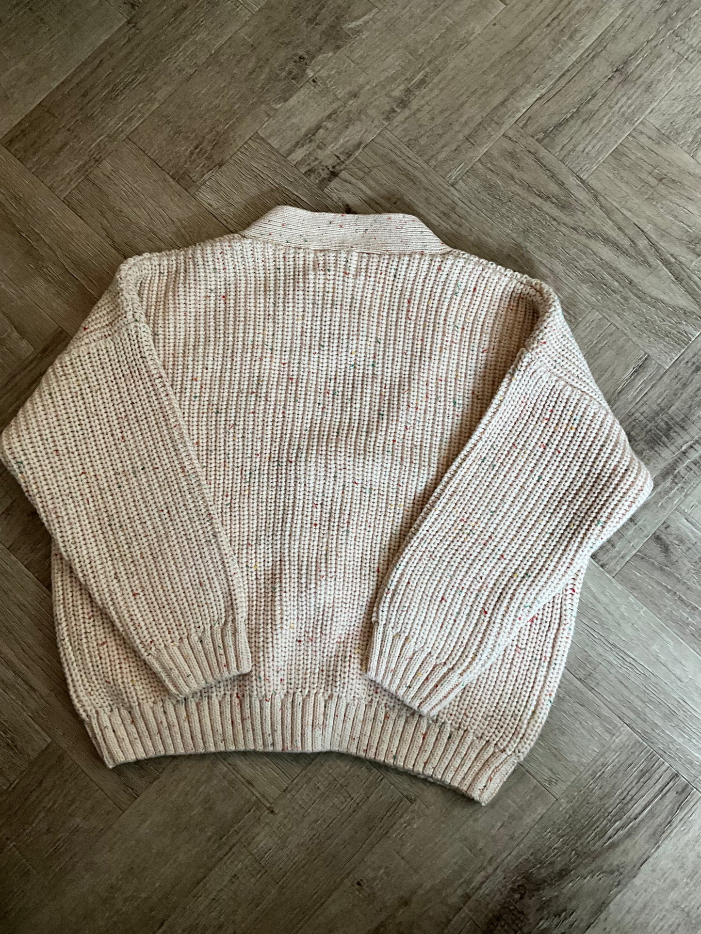 3-4 years Hunter + Rose rainbow fleck cardigan