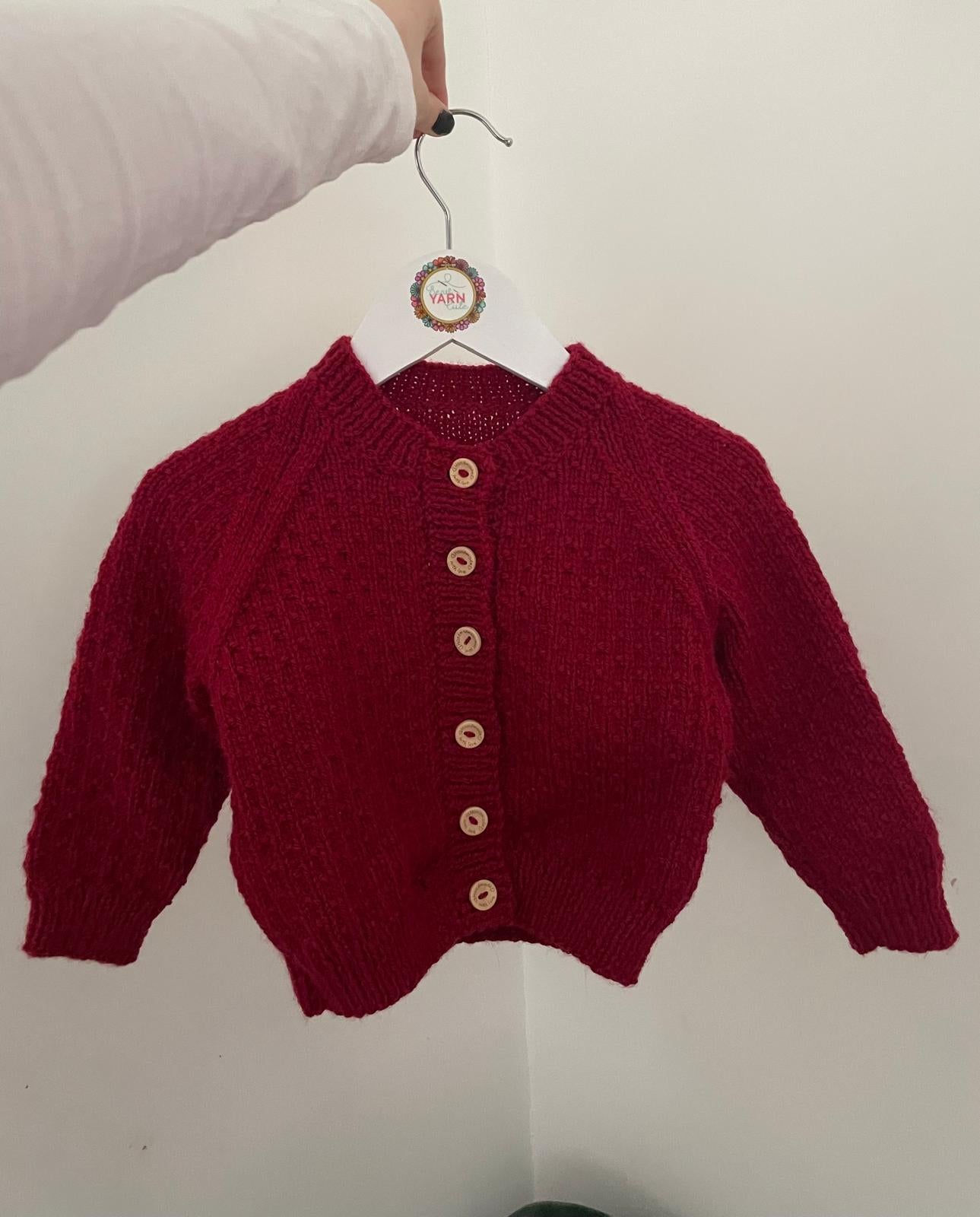 1-2 years claret cardigan