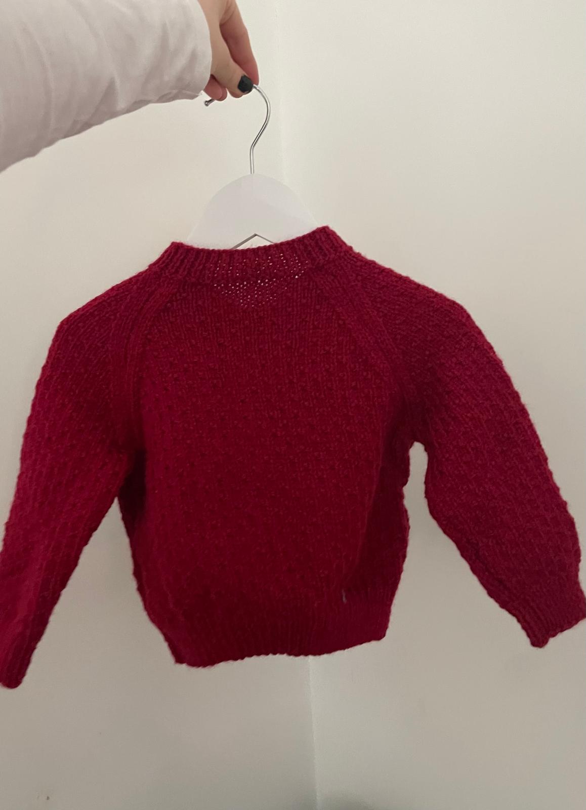 1-2 years claret cardigan